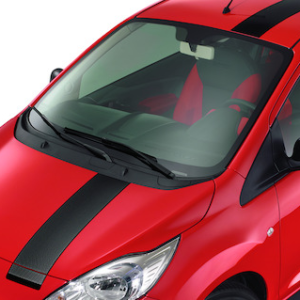 Okrasne letve za pokrov motorja, streho in zadnja vrata, karbon